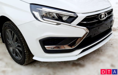 Сплиттер переднего бампера Lada Vesta NG седан, SW универсал